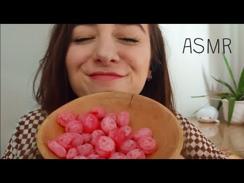 [ASMR]| 💗Flower Candy Eating Sounds | Bonbons Coquelicot | Klaproos Snoepjes (No Talking)