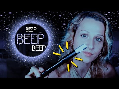 ASMR  F u l l  B o d y  S c a n ➽ CUTE Mouth Beeping Sounds + Light EXAM ★ Whispering