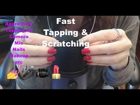 ASMR Fast and Aggressive Tapping and Scratching on Camera, Mic, Nails, Etc.