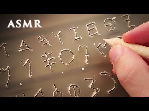 ASMR Ancient Phoenician Alphabet Carving on Wax Tablet | 1 hour