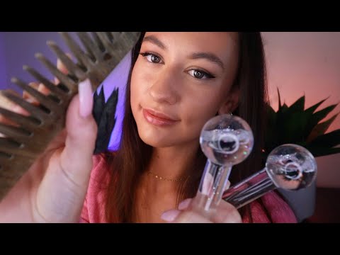 ASMR Friend Helps You Fall to Sleep FAST🌙 ~ hair play, skincare, scalp massage & personal attention
