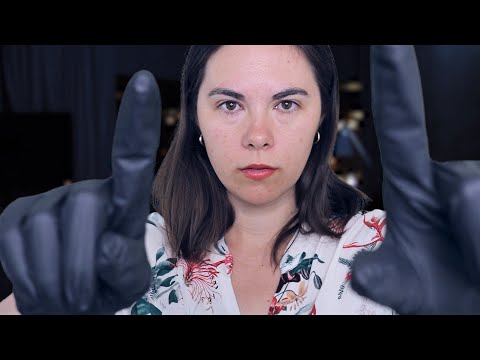 Face Inspection ASMR 💎 Up Close Light and Gloves..