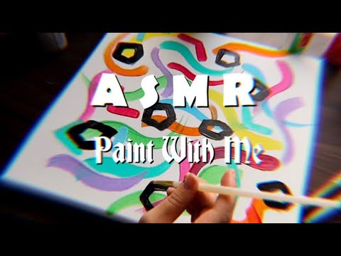 ASMR Painting for Anxiety | Relaxing and Comforting Sounds and Visuals