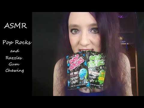 ASMR Pop Rocks and Razzles Gum Chewing