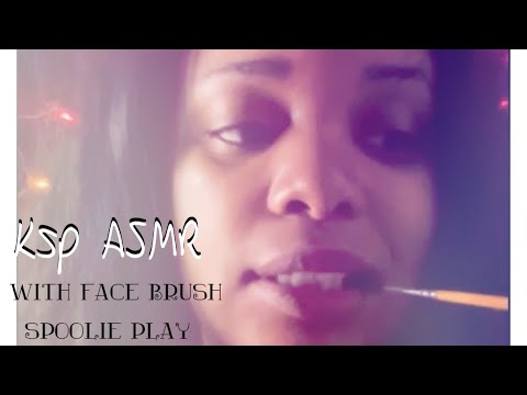 ASMR// let me trace your face (Spoolie play) While Chewing GUM