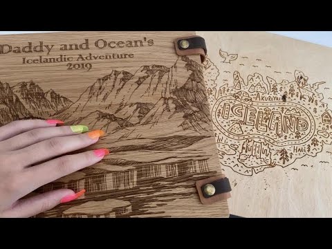 ASMR For Charity  🖼️ Wooden Iceland Scrapbook Show & Tell