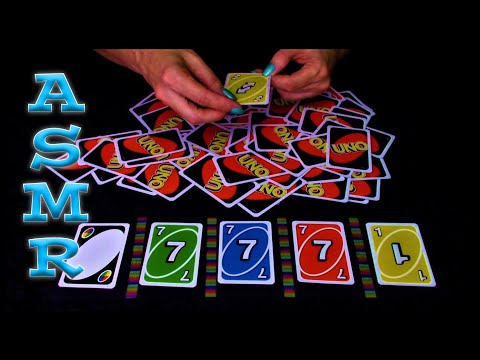ASMR: Sorting UNO Cards by Color (Whispered, Card sounds)