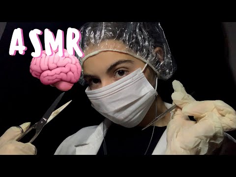 ASMR CIRURGIA NO SEU CÉREBRO | Médica Roleplay