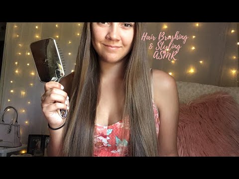 [ASMR] Long Hair Brushing & Styling (Subscriber Request)