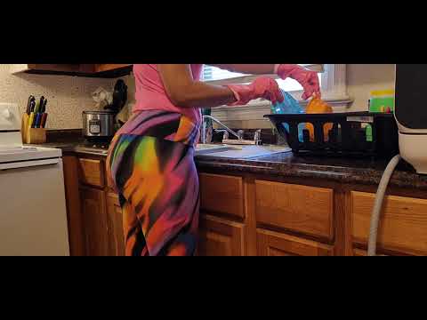 ASMR| SIMPLE KITCHEN CLEANING| WASHING DISHES| PUTTING DISHES AWAY{