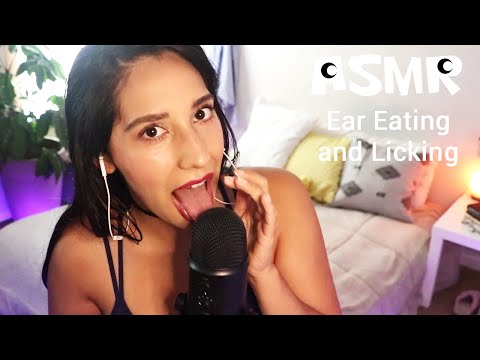 ASMR 👅 Ear Licking and Eating | Relax | Focus