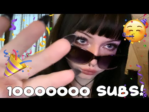 Lofi ASMR | 100 Triggers for 100 subscribers!!🥳🎊 (tapping, scratching, mouth sounds, visuals)