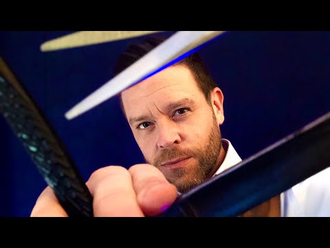 ASMR  | Scotch, Haircut, Leather, and a Shave
