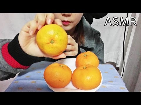 ASMR: Tangerine 귤 까먹는소리 과일 이팅사운드 먹방 노토킹 No Talking Eating sounds fruit mandarin orange mukbang