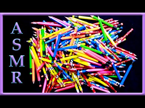 ASMR: Viewer Request - Rummaging and Sorting Small Pencils - Redo (No Talking)