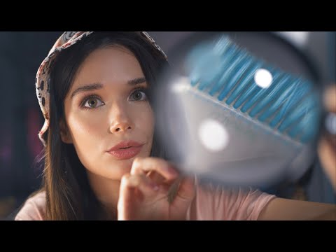 ASMR Unpredictable Archaeologist - Face Fixing Exam, Brushing, Tuning Fork - Roleplay for Sleep