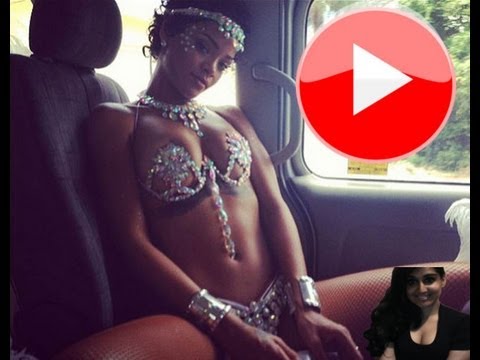 Rihanna Wears Next to Nothing for Barbados Kadooment Day - video review