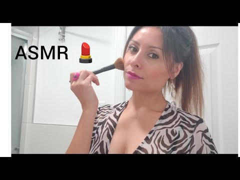 Asmr- Getting ready for a party ( doing my makeup and yours)