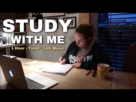 1 HOUR STUDY WITH ME COZY AT HOME + TIMER AND LOFI MUSIC lofi hip hop chill  relaxing study beats