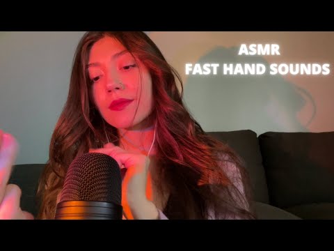 ASMR | Fast & aggressive *tingly* hand sounds  (with & without talking)