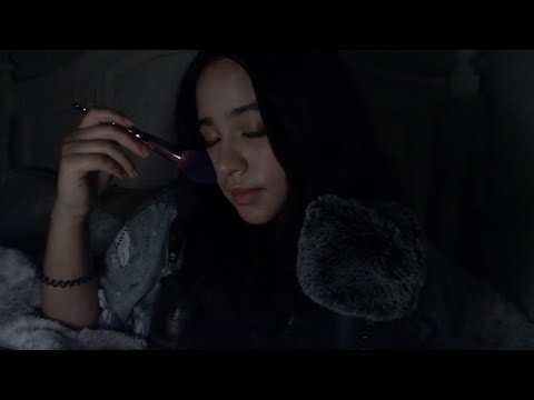 ASMR | Fall Asleep With Me In 16 minutes - Head Massage, Brushing, Positive Affirmations