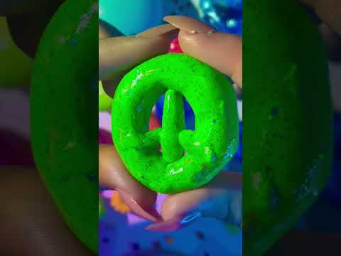 GREEN Peace Sign Clay Cracking ☮️ #asmr #foryou #peace