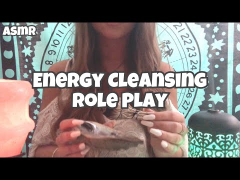 Energy Cleansing RP ASMR (Whispering, Hand Movements, Smoke, Breathing)