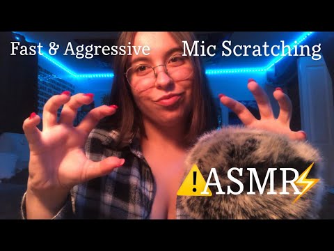 EXTREMELY FAST & AGGRESSIVE MIC SCRATCHING ASMR