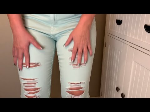 ASMR Fabric Scratching Ripped Jeans (REQUESTED)