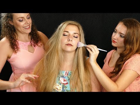 Pampering Madison! ASMR Spa Treatment! Hair & Face Brushing, Braiding Corrina & Lucy