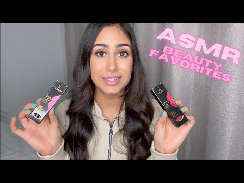 ASMR | My Current Beauty Favorites ft. Dossier (Whispering & Tapping)