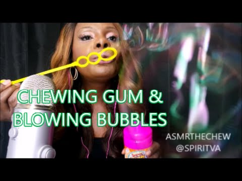 Asmr Chewing Gum And Blowing Bubbles