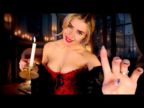 ASMR FLIRTY VICTORIAN HOTEL CHECK-IN (Fortune Telling, Personal Attention & Cosy Ambience)