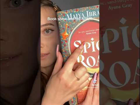 Show and tell with pretty book! #asmr #relax #asmrtapping #asmrbooks #books
