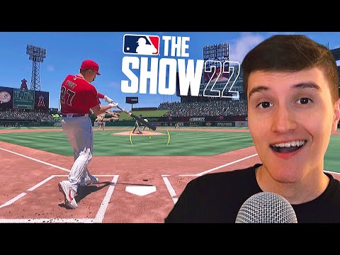 ASMR Gaming MLB The Show 22 ⚾️ (Controller Sounds w/ Gum Chewing)