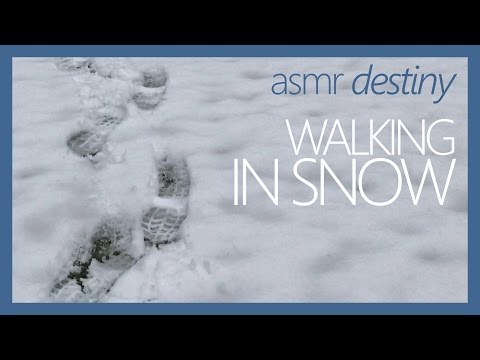 ASMR Taking a Walk in Snow!