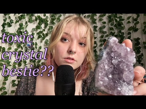 ASMR toxic crystal bi*ch cleanses your HUGE negative aura 💀🤢 roleplay, crystal cleansing, reiki