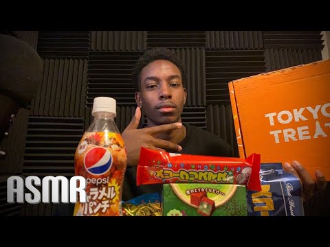 [ASMR] Trying Japanese candy / eating/ crinkle noises