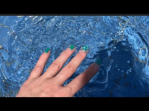 little water sounds asmr in the pool, lofi asmr on vacation 😎