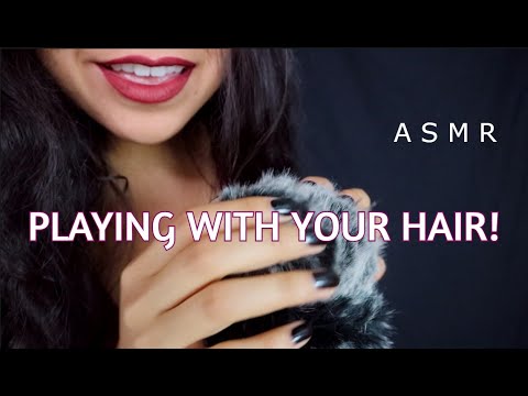 Playing with your hair, blowing and breathing! | Azumi ASMR