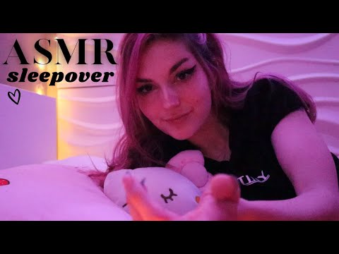 [ASMR] Let's Have A Sleepover // Fireplace Sounds & Personal Attention