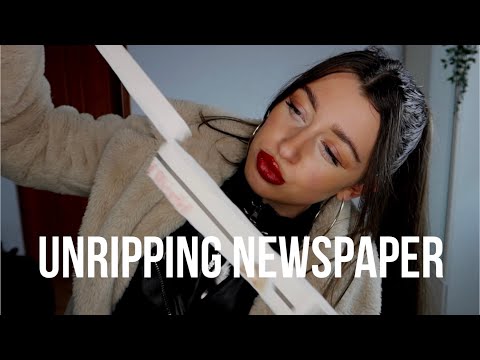 Reversed Ripping Paper up | tear sounds & squeak ASMR