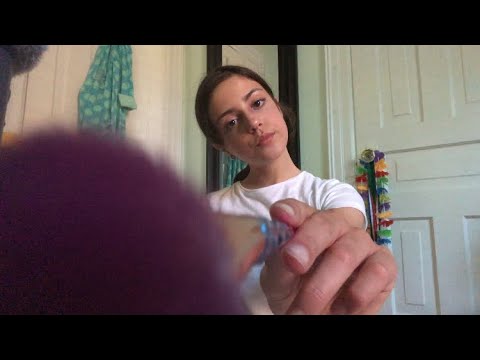 ASMR | sister does your makeup