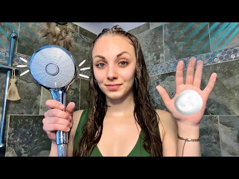 ASMR || Foamy Hair Shampooing! 🫧 (Shower Sounds) 🚿