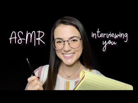 ASMR Semi-Inaudible Interview 🎤 Getting to Know YOU!