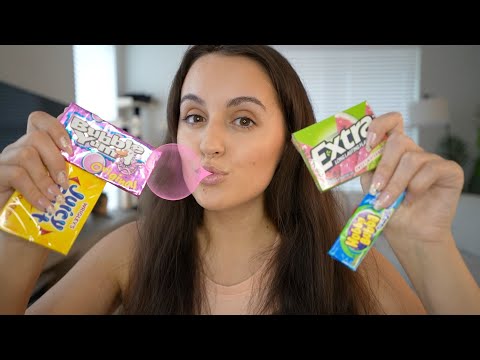 ASMR gum chewing for national bubblegum day 😋 (intense mouth sounds)