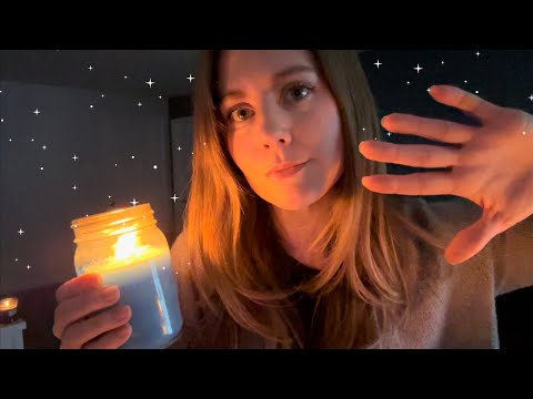 Christian ASMR | Comforting You During a Storm (hand movements and candle tapping)💕✝️