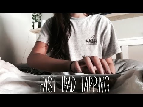 ASMR| fast tapping iPad