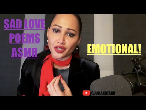 ASMR POETRY | Love Poems written by Me. Reading sad poems ❤️