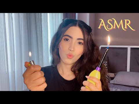 ASMR | Lighting Matches,Lighter Sounds,Face Touching,Burning Negative Energy,Hand Movements 🔥❤️‍🔥